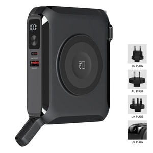 BARACUDA PRO - Univerzalni putni punjač / laptop pomoćna baterija, 15.000 mAh, PD 65W, sa magnetom