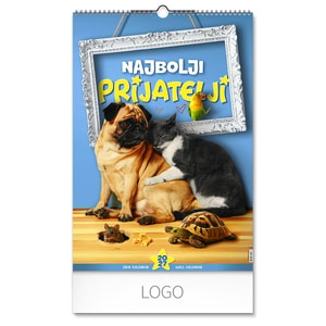 NAJBOLJI PRIJATELJI - Zidni kalendar: 7 listova, dvomesečni