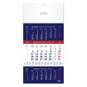 POSLOVNI 78 - Zidni kalendar: 12 listova, tromesečni, jednodelni